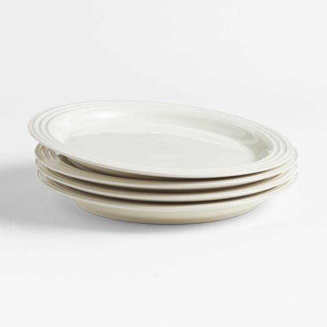 Le Creuset ® Cream Dinner Plates, Set of 4 - Image 0