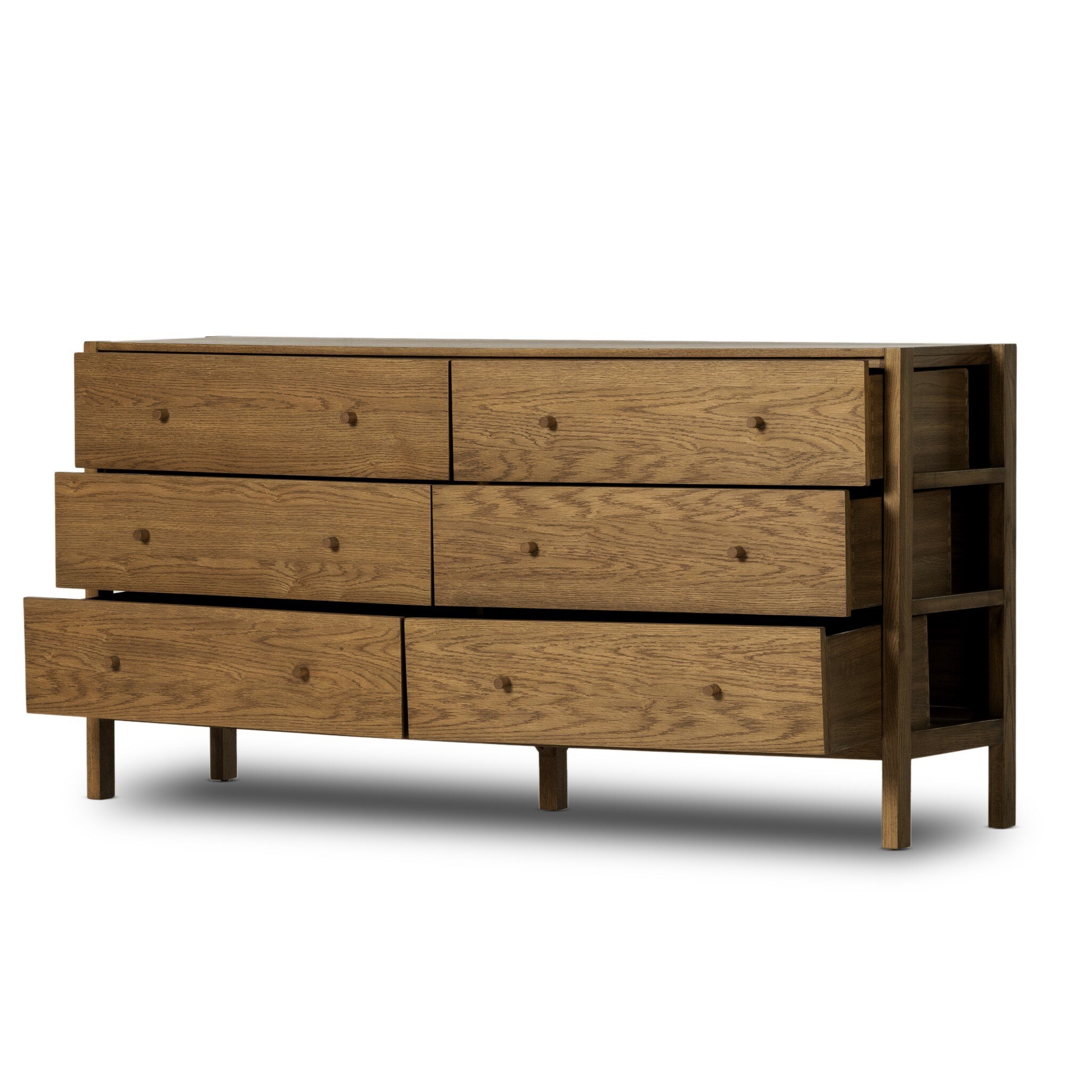 Meadow 6 Drawer Dresser - Tawny Oak - Image 5