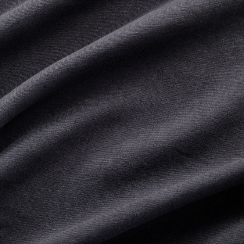 Black Natural Hemp Fiber Standard Sham - Image 1