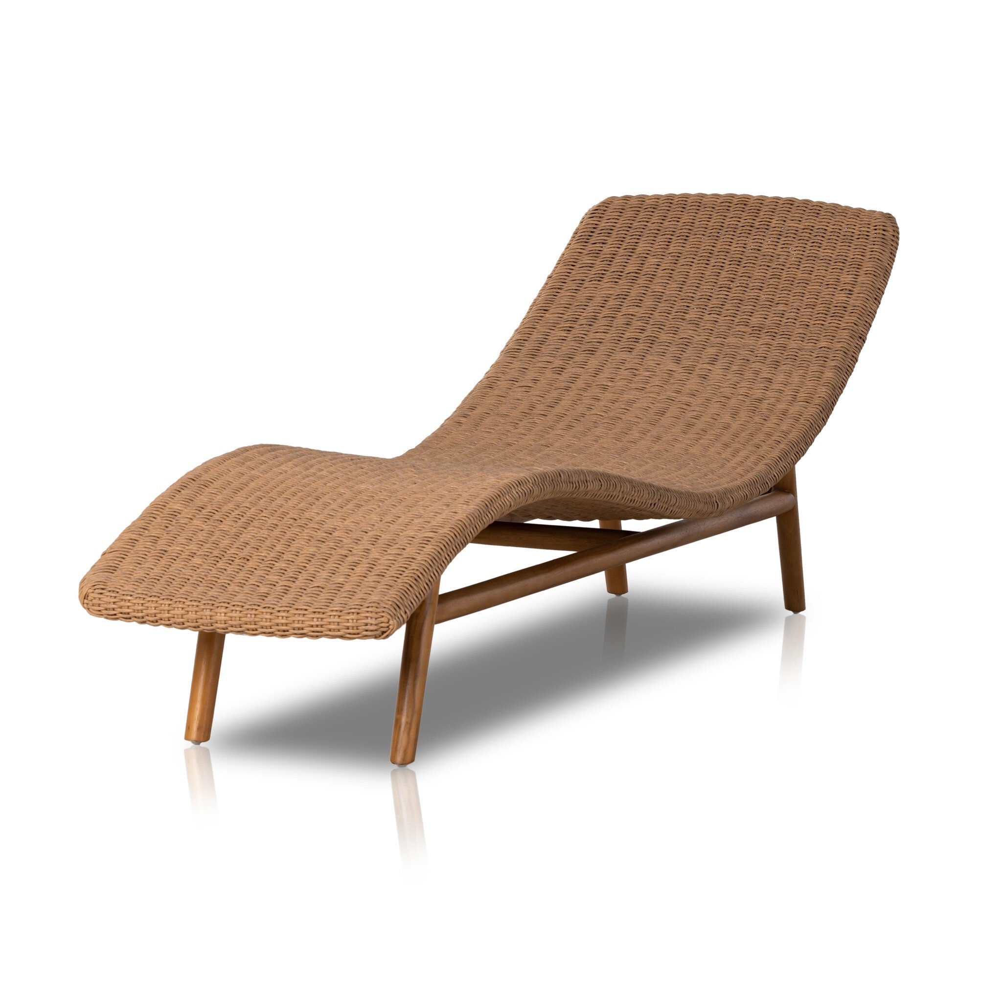 Portia Outdoor Chaise - Vintage Natural - Image 0