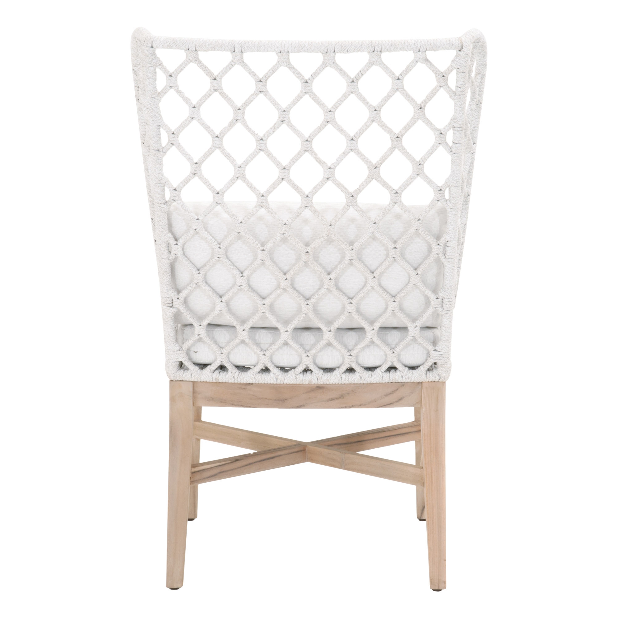 Lattis Outdoor Wing Chair, White - Image 4