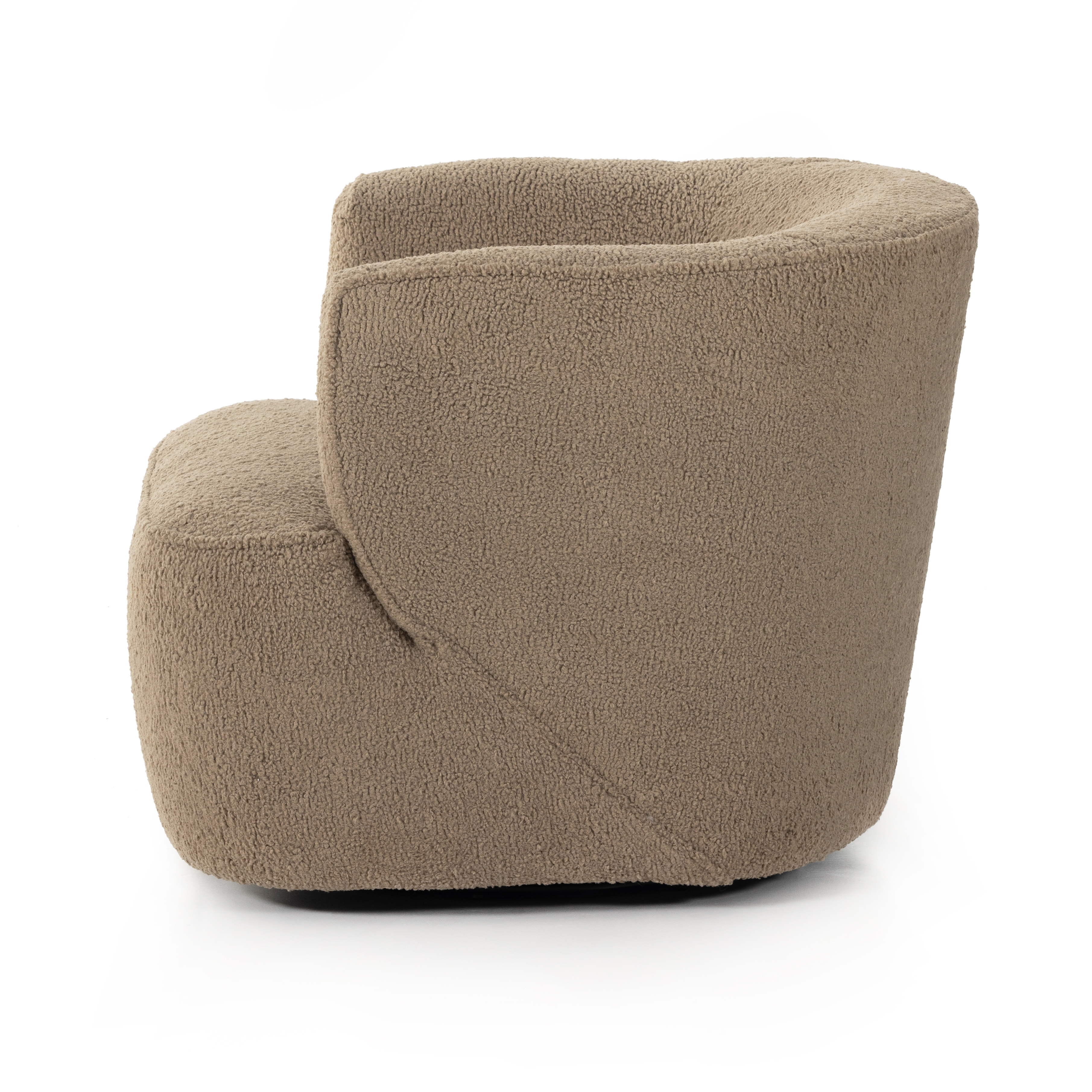 Mila Swivel Chair-Sheepskin Camel - Image 4