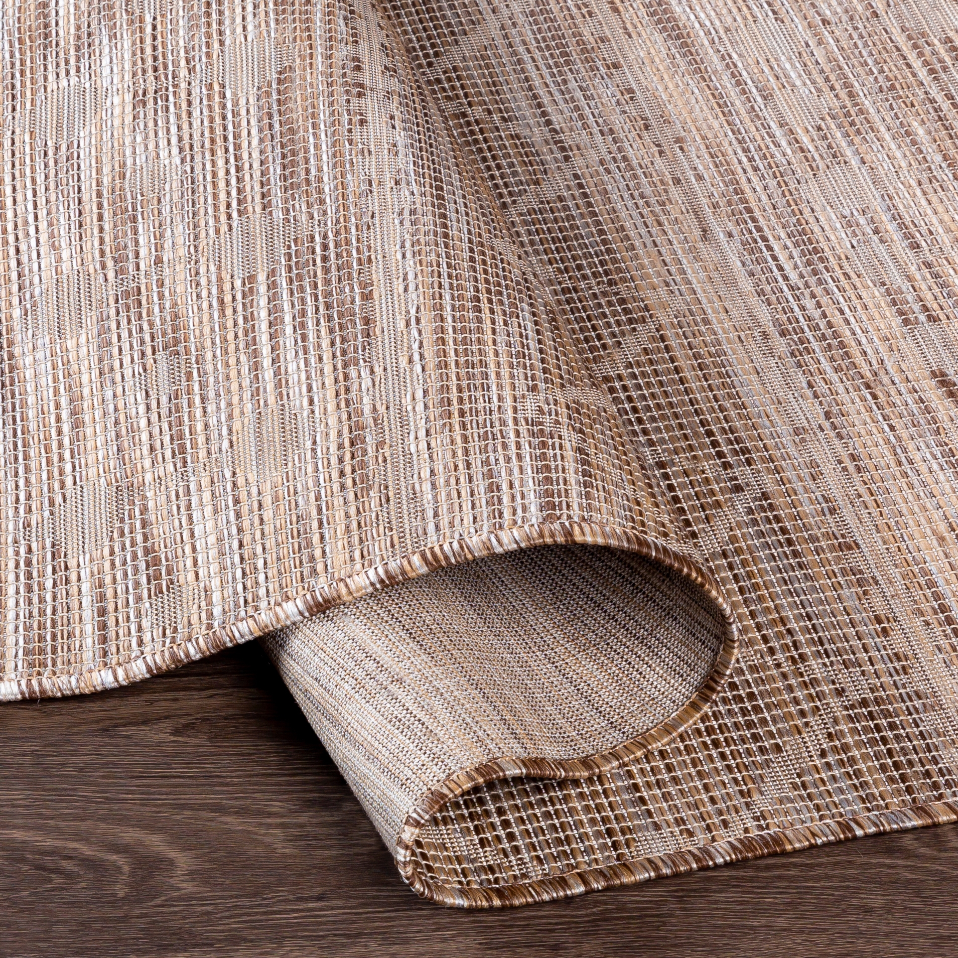 Pasadena Beige Outdoor 2'6" x 7'3" Machine Woven Rug - Image 4