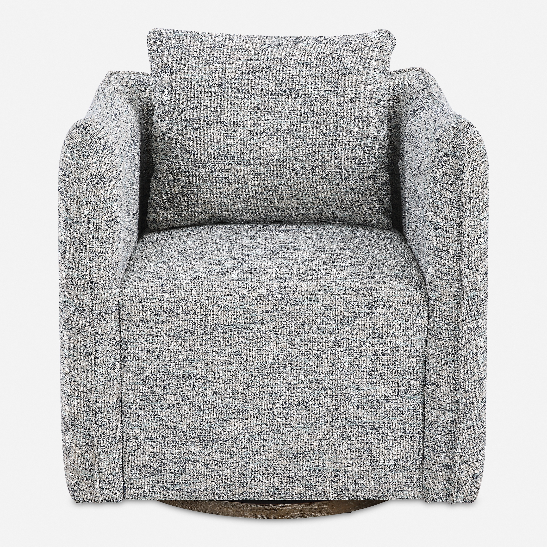 Corben Blue Swivel Chair - Image 0