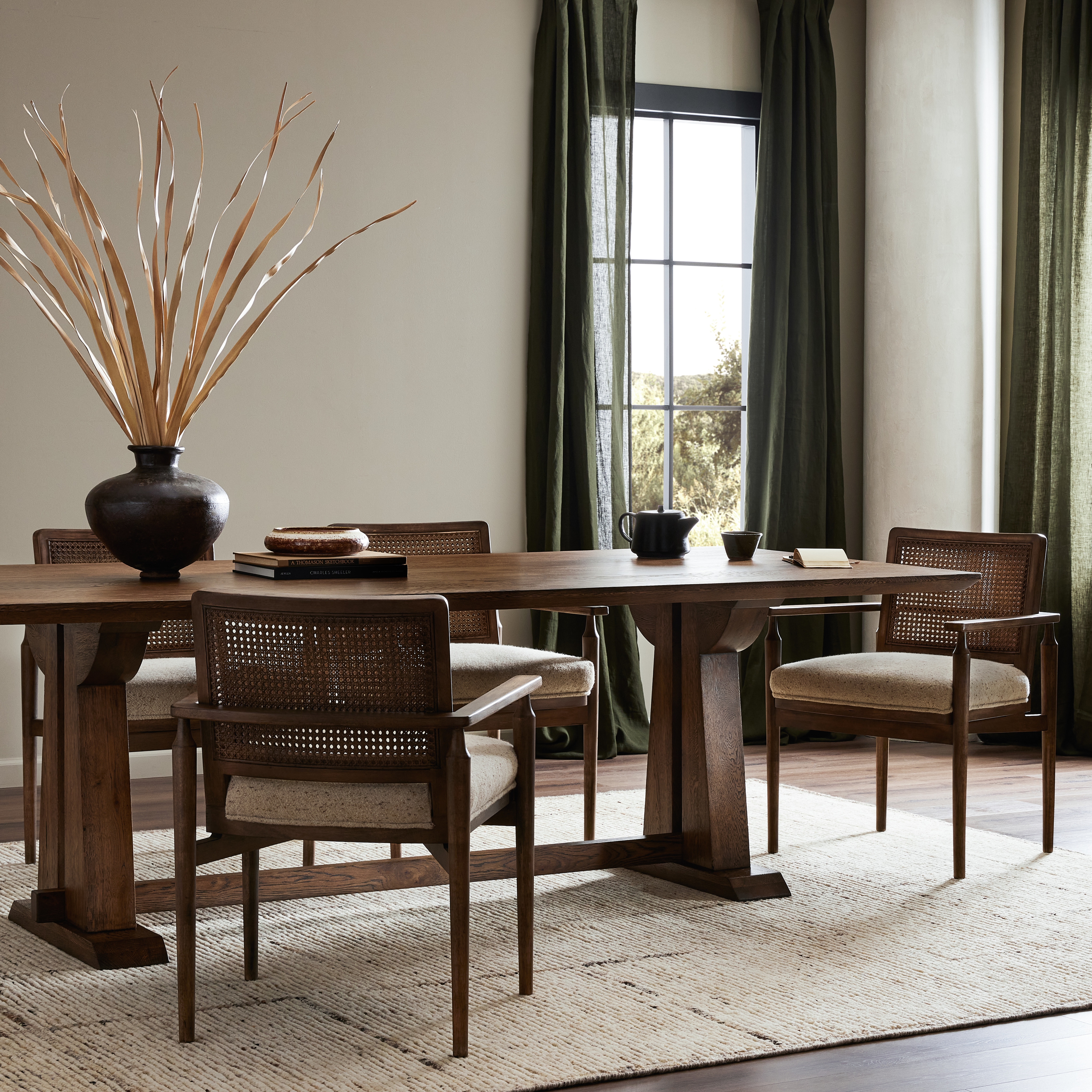 Ashwin Dining Table-Brown Oak - Image 15