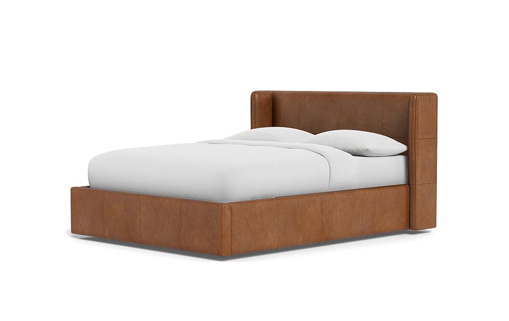 Graham Leather Upholstered Bed with Storage Option - Image 2