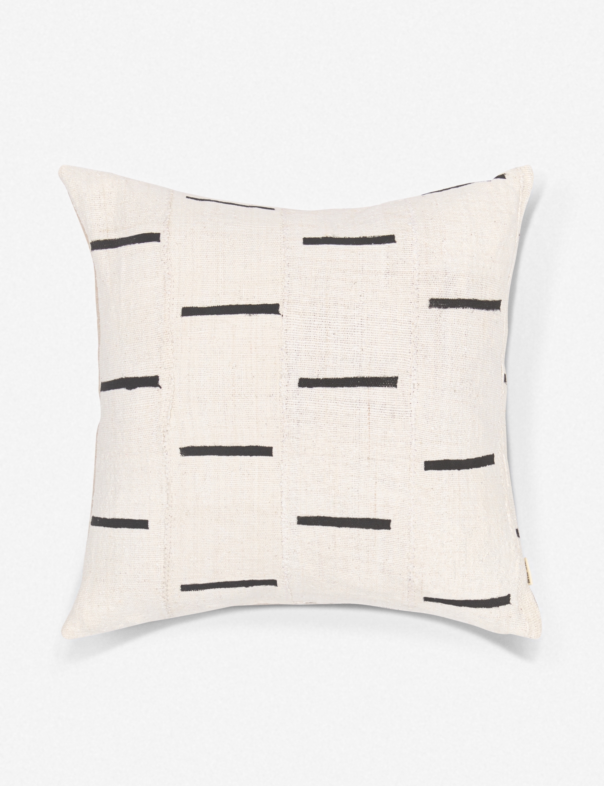 Rainey One Of A Kind Mudcloth Pillow, Ivory - Image 0
