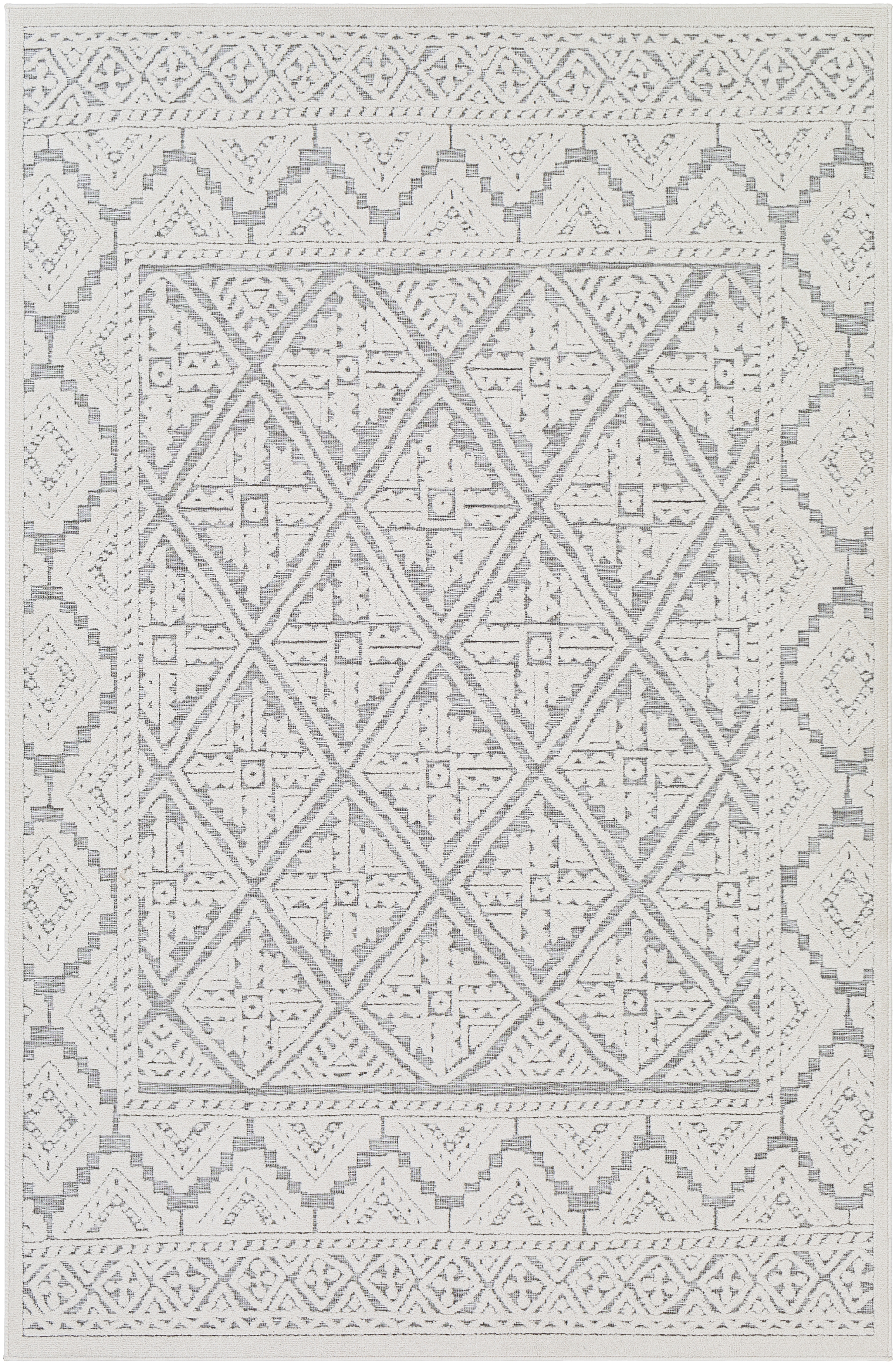 Greenwich White Outdoor 1'11" x 2'11" Machine Woven Rug - Image 0