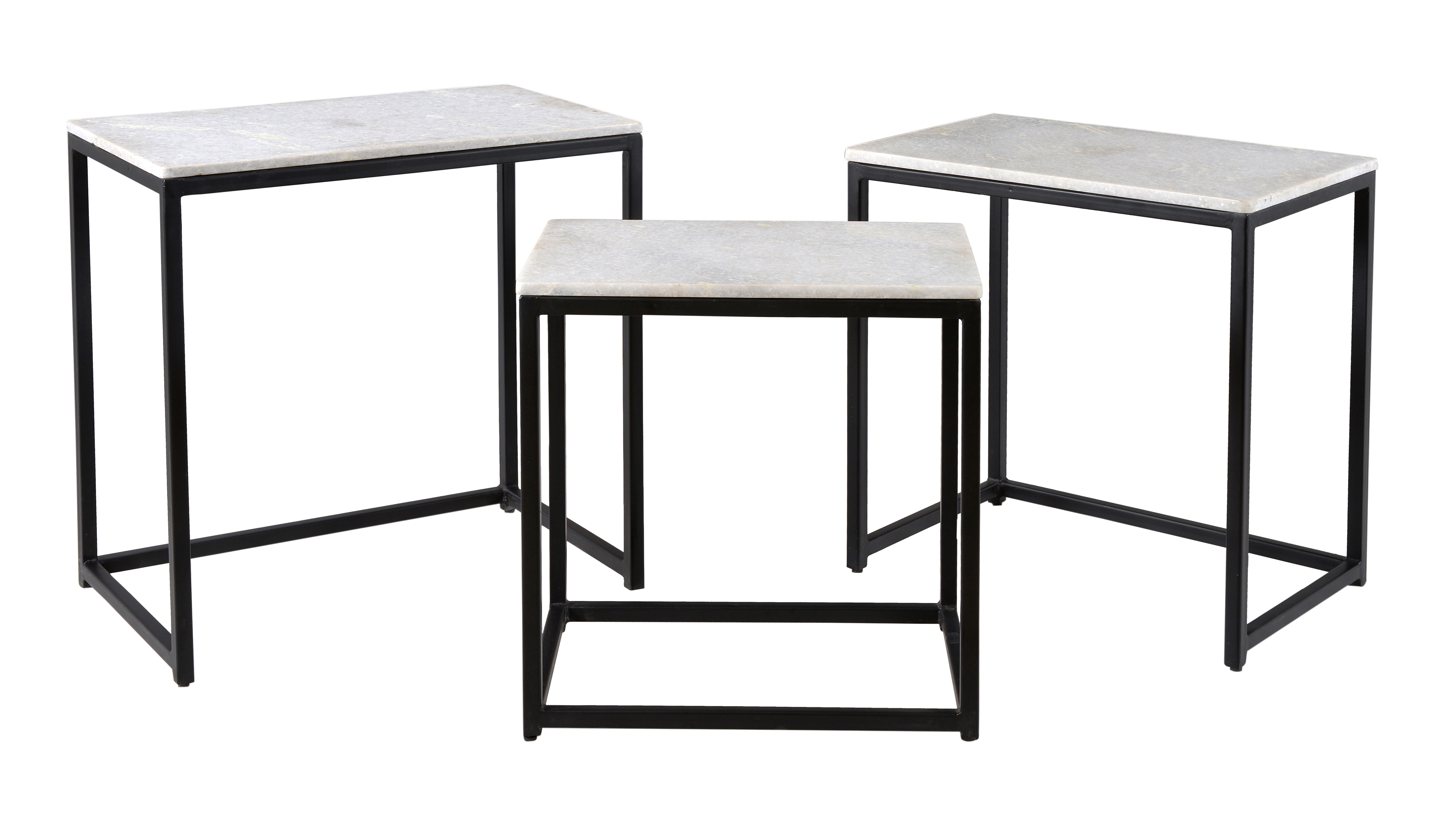 Set of Three Nesting Tables - Ponga Black - Image 2