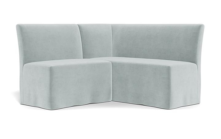Dorian Slipcovered Petite Right Banquette - Image 1