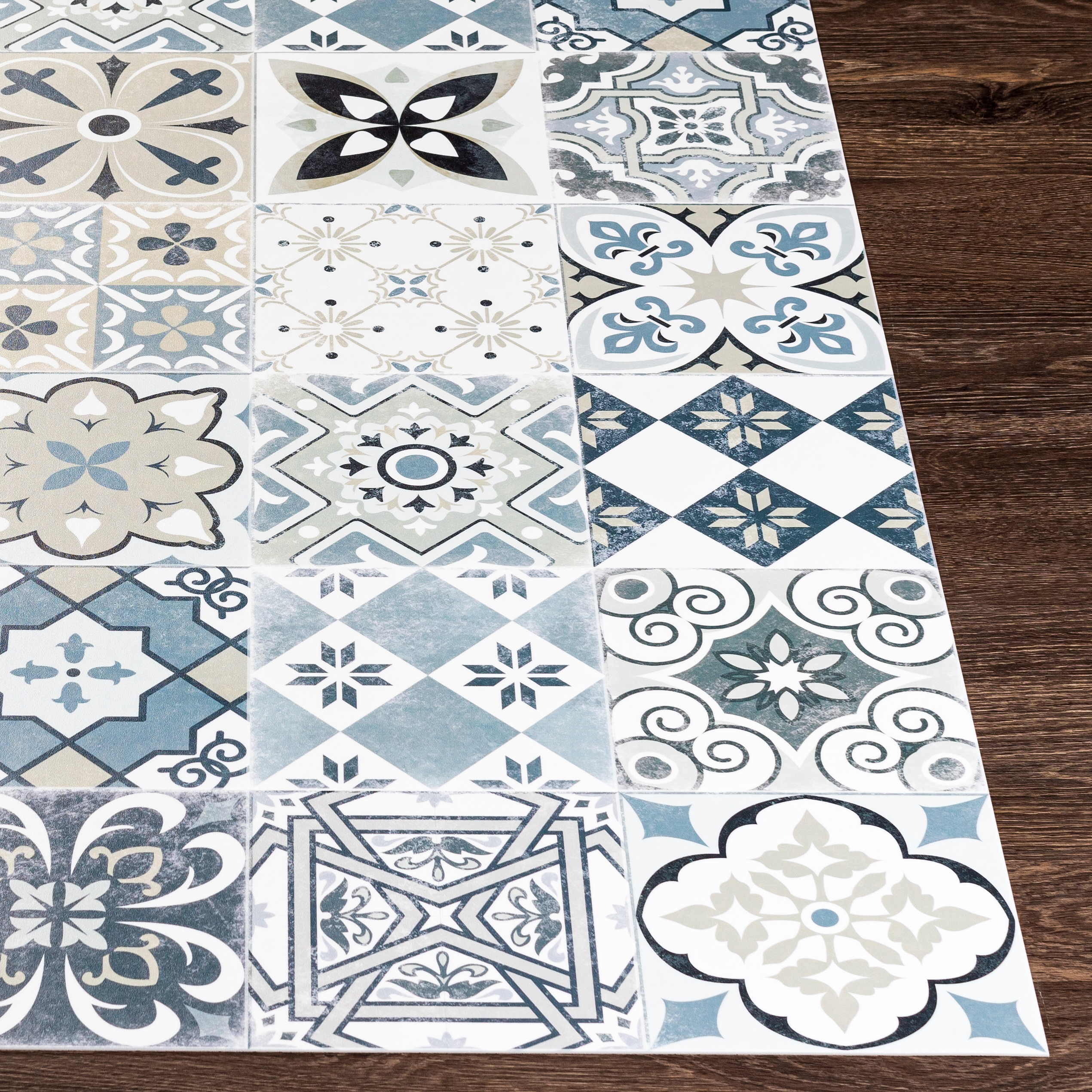 Vinilo White Indoor 2' x 3'11" Machine Woven Rug - Image 2