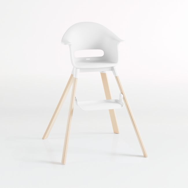 Stokke Clikk White High Chair with Adjustable Footrest - Image 0