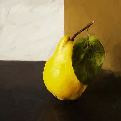 Solo Yellow Pear - Print - Image 0