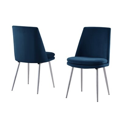 Loeffler Velvet Upholstered Side Chairs - Image 0