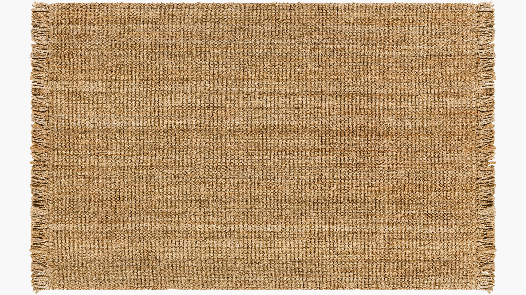 Fringe Jute Rug, Tan Fringe Jute, 4' x 6' - Image 0
