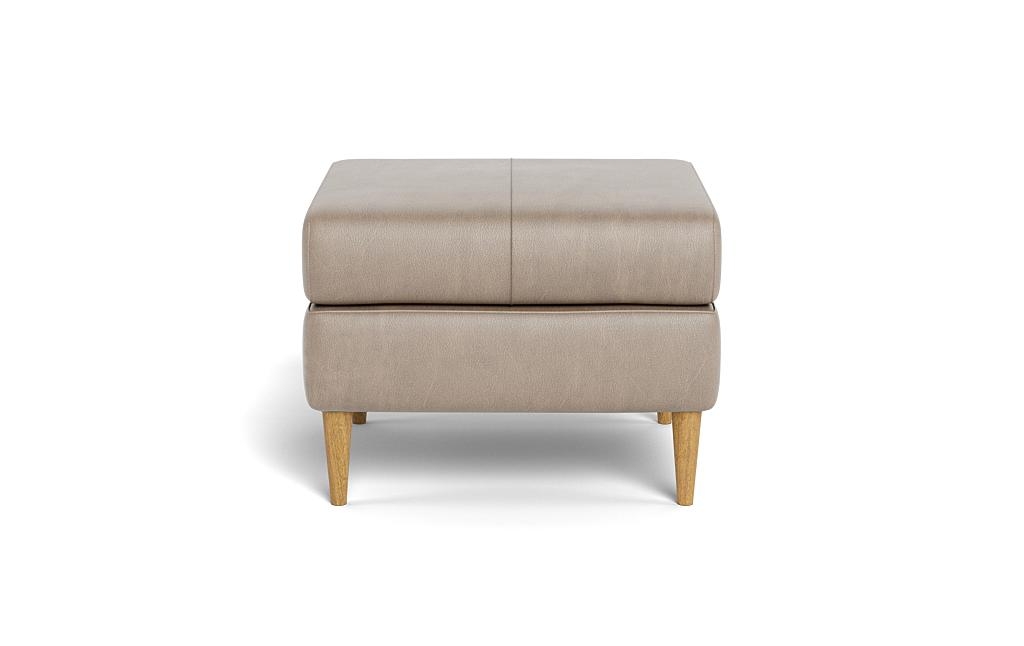 Asher Leather Ottoman  - Image 0