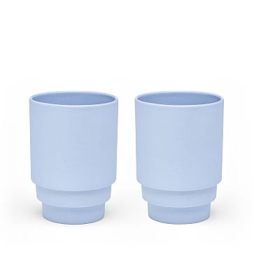 Puik Designs Monday Coffee Mug, Blue, Set of 2 - Image 0