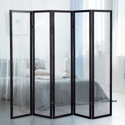6 Ft. Tall Clear Screen Black 4 Panel - Image 0