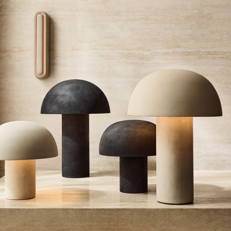 Enoki Mini Black Dome Table Lamp - Image 5