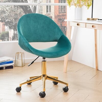 Albaugh Velvet Task Chair - Image 0