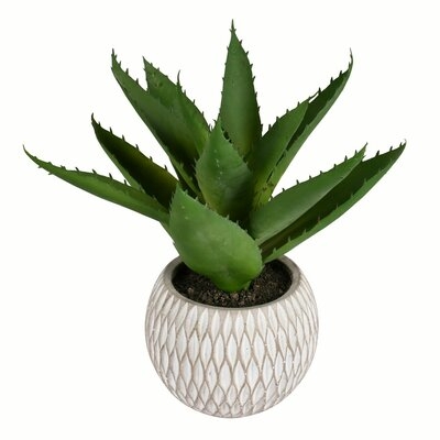 11" Artificial Succulent in Pot - Image 0