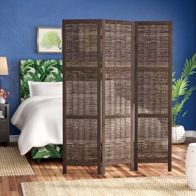 Warrick 50'' W x 70'' H 3 - Panel Solid Wood Folding Room Divider - Image 0