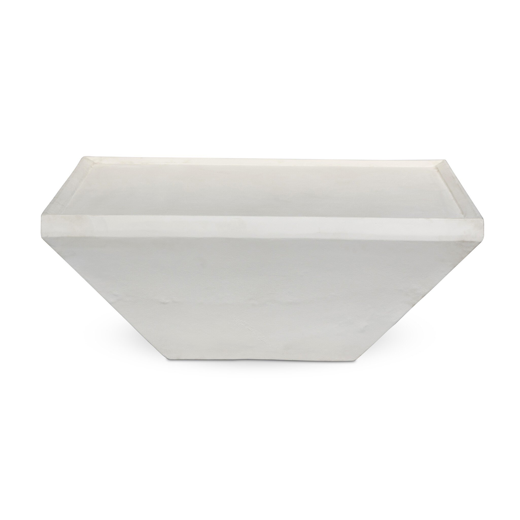 Drake Outdoor Coffee Table - Matte White Cast Aluminum - Image 0