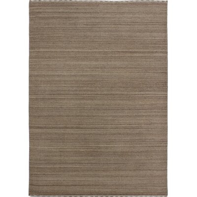 One-of-a-Kind Me?lanie Hand-Knotted 2010s Gabbeh Tan 5'8" x 8' Wool Area Rug - Image 0