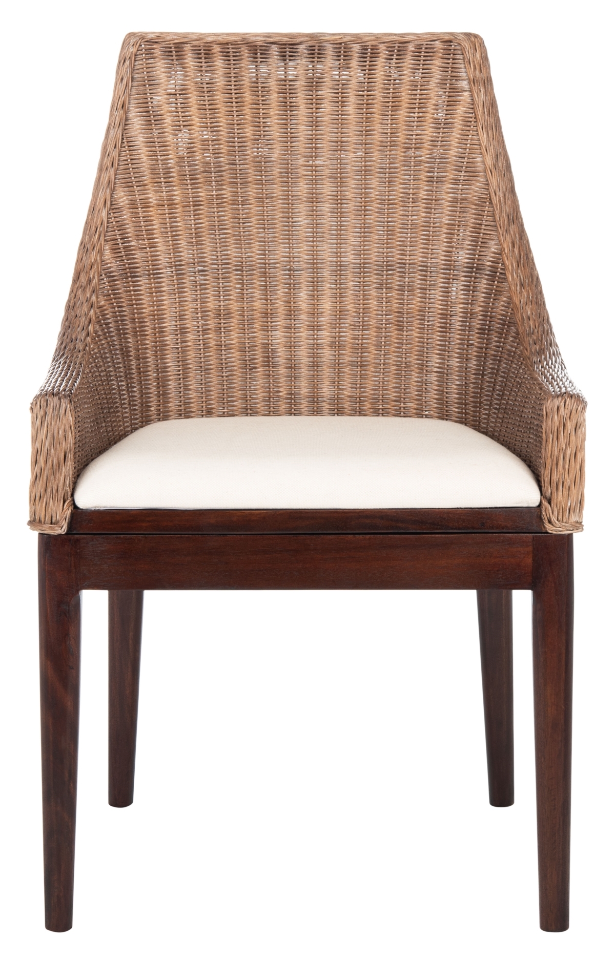 Franco Sloping Chair - Brown / Natural / White - Safavieh - Image 0