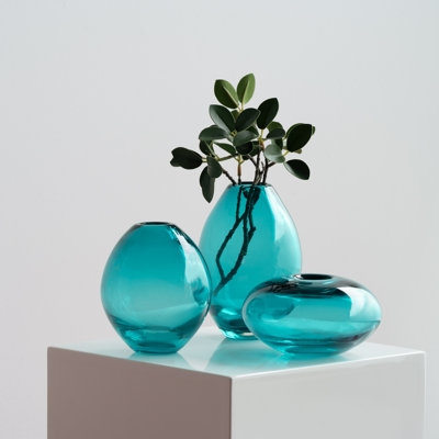 Natonia Lustre 3 Piece Glass Table Vase Set - Image 0