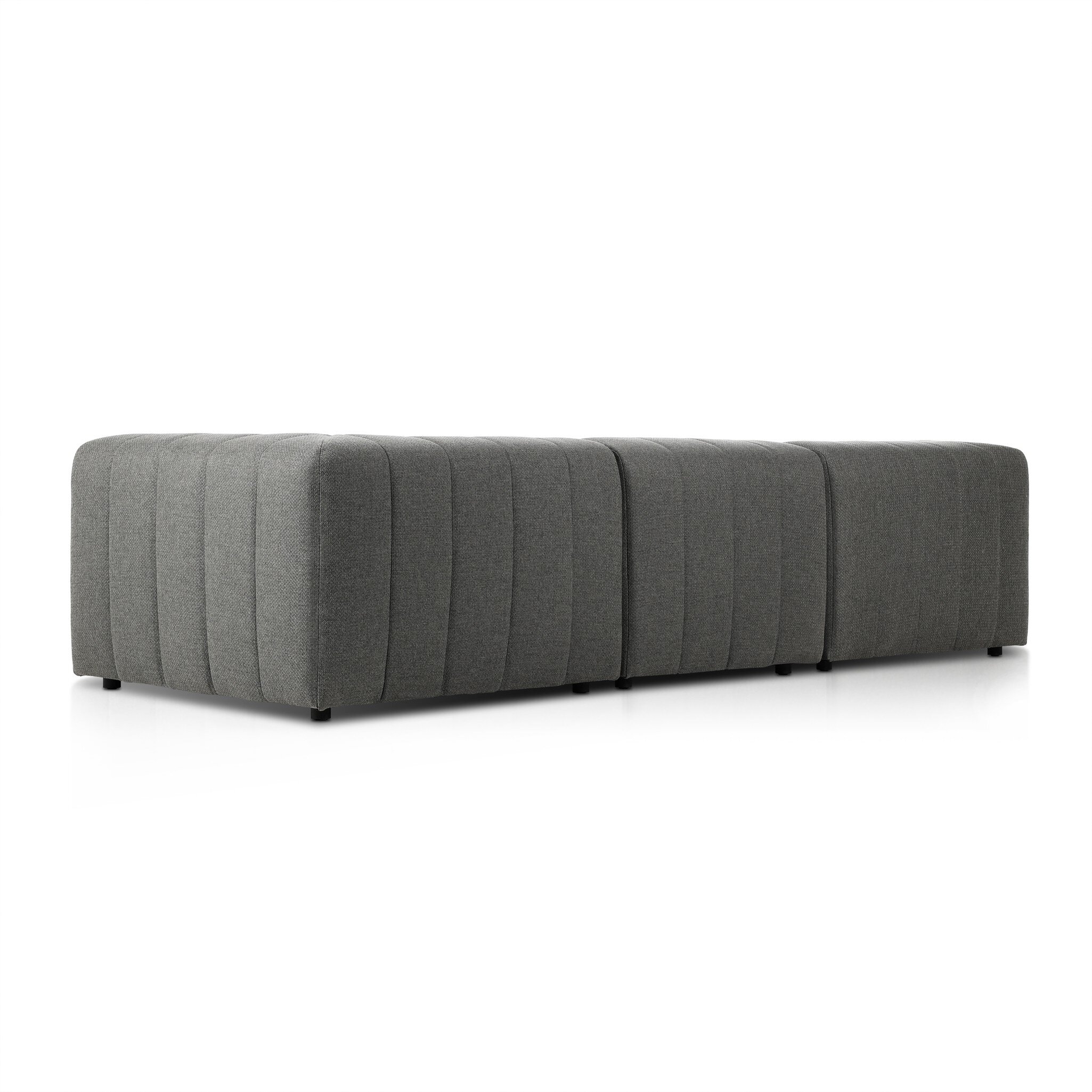 Gwen Outdoor 3-Piece Sectional Sofa - Hayes Charcoal - Image 6