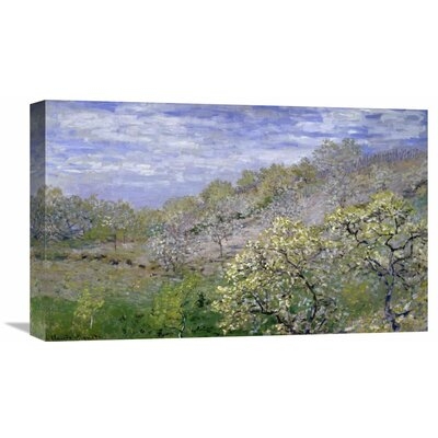 'Trees In Bloom (Arbres en fleurs)' by Claude Monet Painting Print on Wrapped Canvas - Image 0