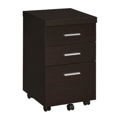 Skylar 3-drawer Mobile Storage Cabinet Cappuccino By Coaster - Image 0