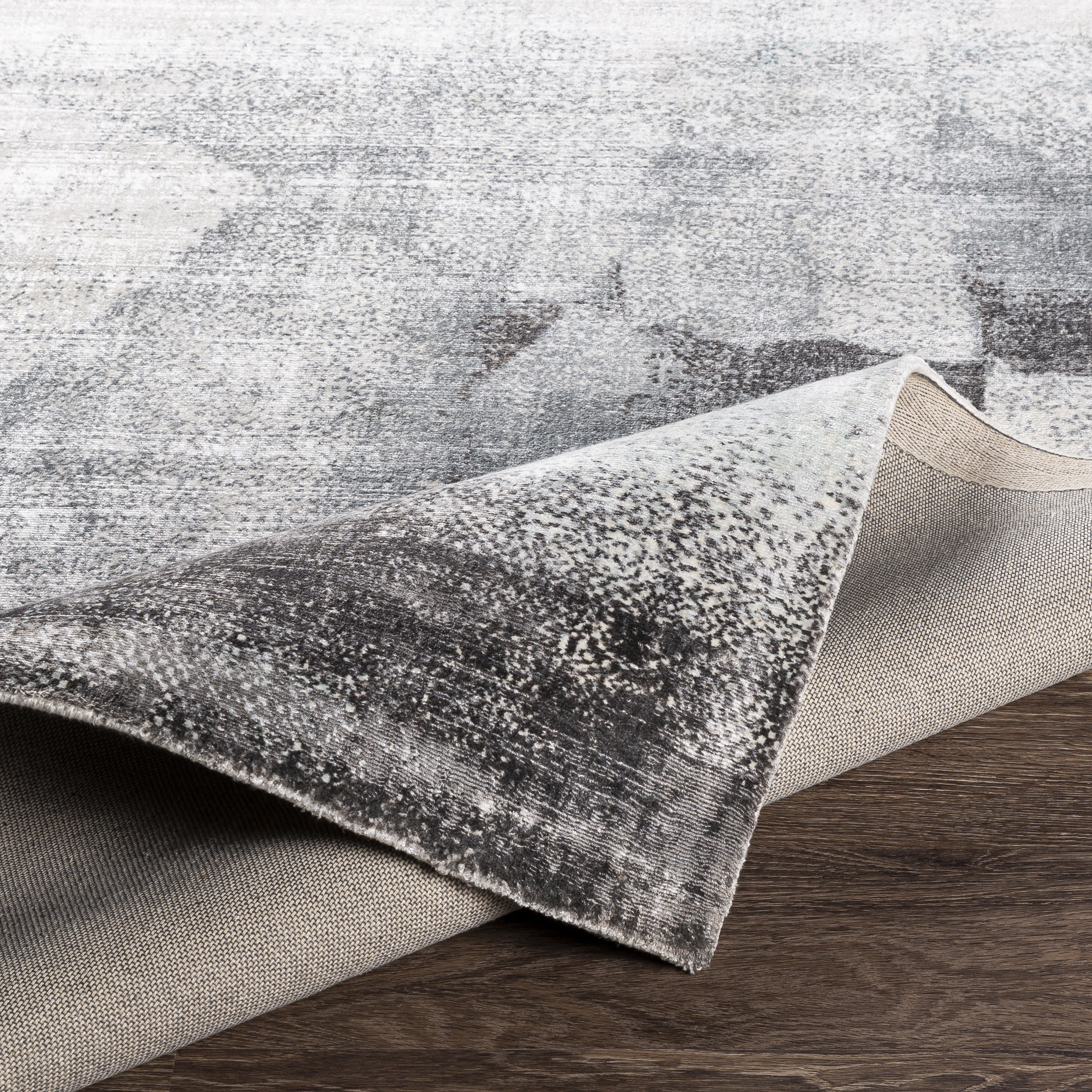 Park Avenue Gray Indoor 8' x 10' Handmade Rug - Image 4