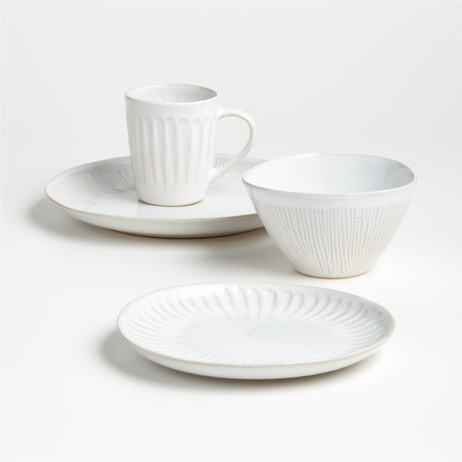 Dover 4-Piece White Place Setting - Image 0