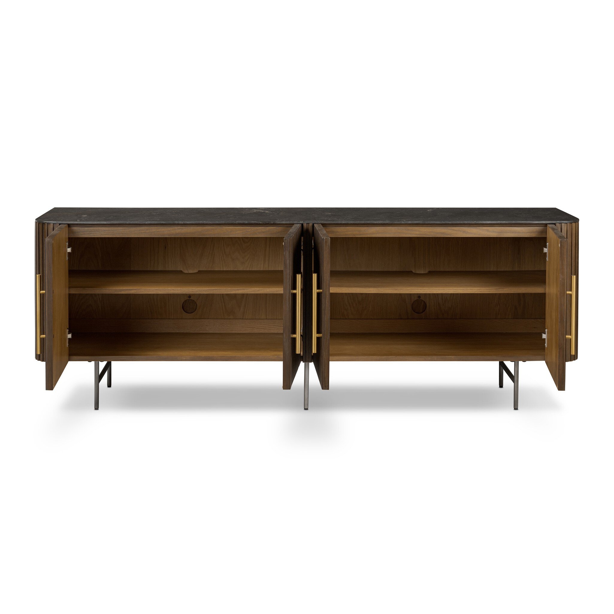 Fletcher Media Console - Terra Brown Oak - Image 7