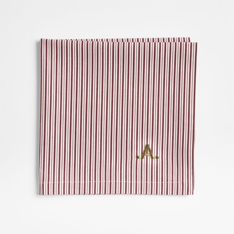 Aspen Striped Organic Cotton Dinner Napkin, Set of 4 - Image 2