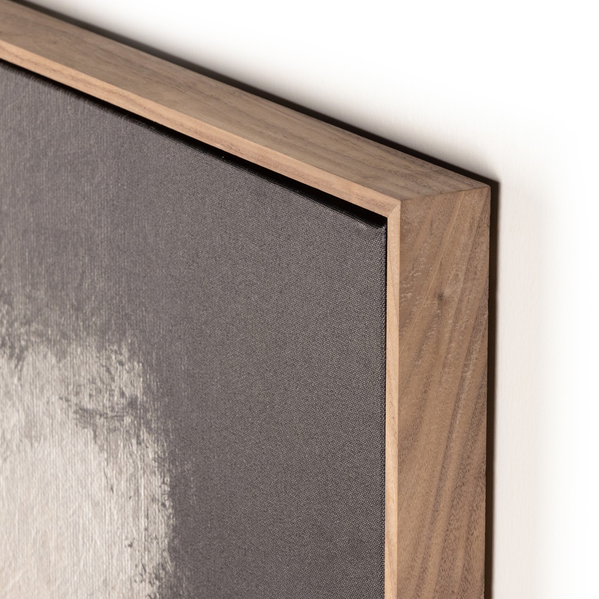 Mountains by Shatha Al Dafai - Rustic Walnut Floater - Image 2