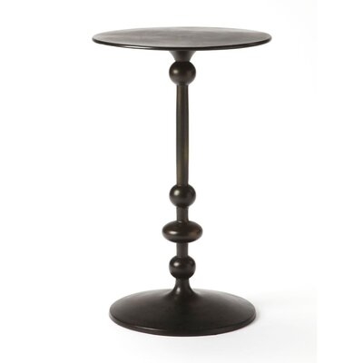 Cushing Solid Wood Pedestal End Table - Image 0