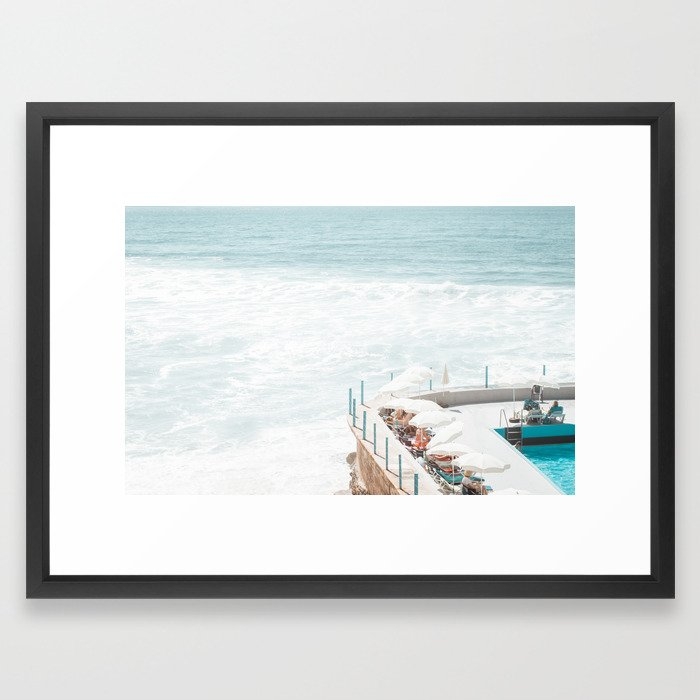 Ocean Pool Framed Art Print by Ingrid Beddoes Photography - Vector Black - MEDIUM (Gallery)-20x26 - Image 0