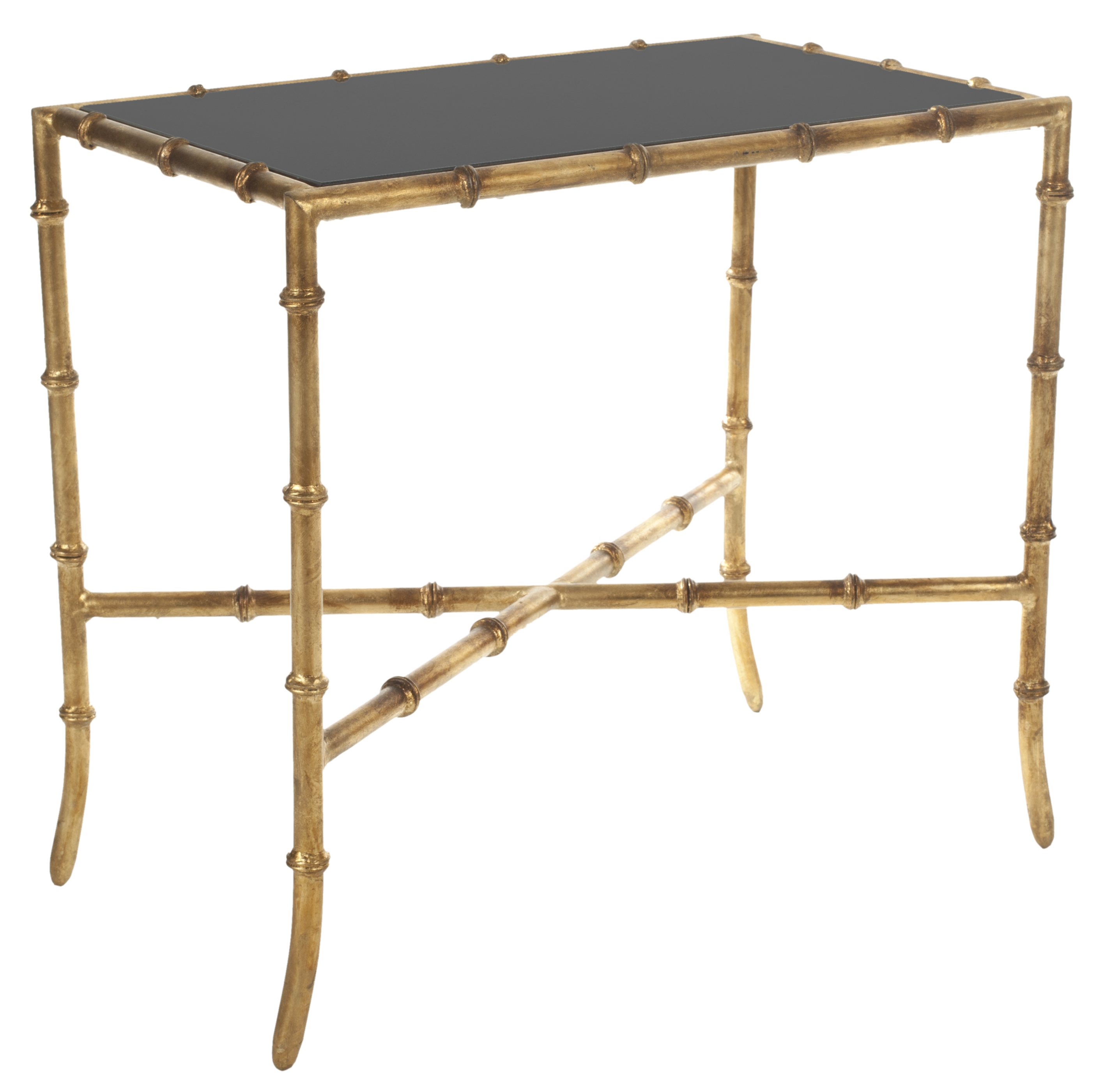 Chandler Cross Base Accent Table - Black/Gold - Safavieh - Image 0