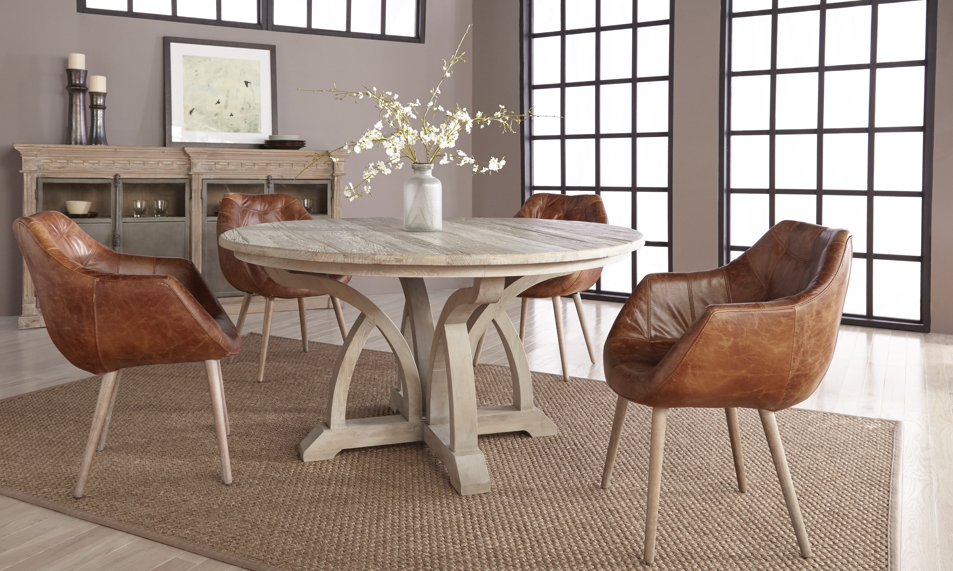 Carnegie Round Dining Table, 60" - Image 7