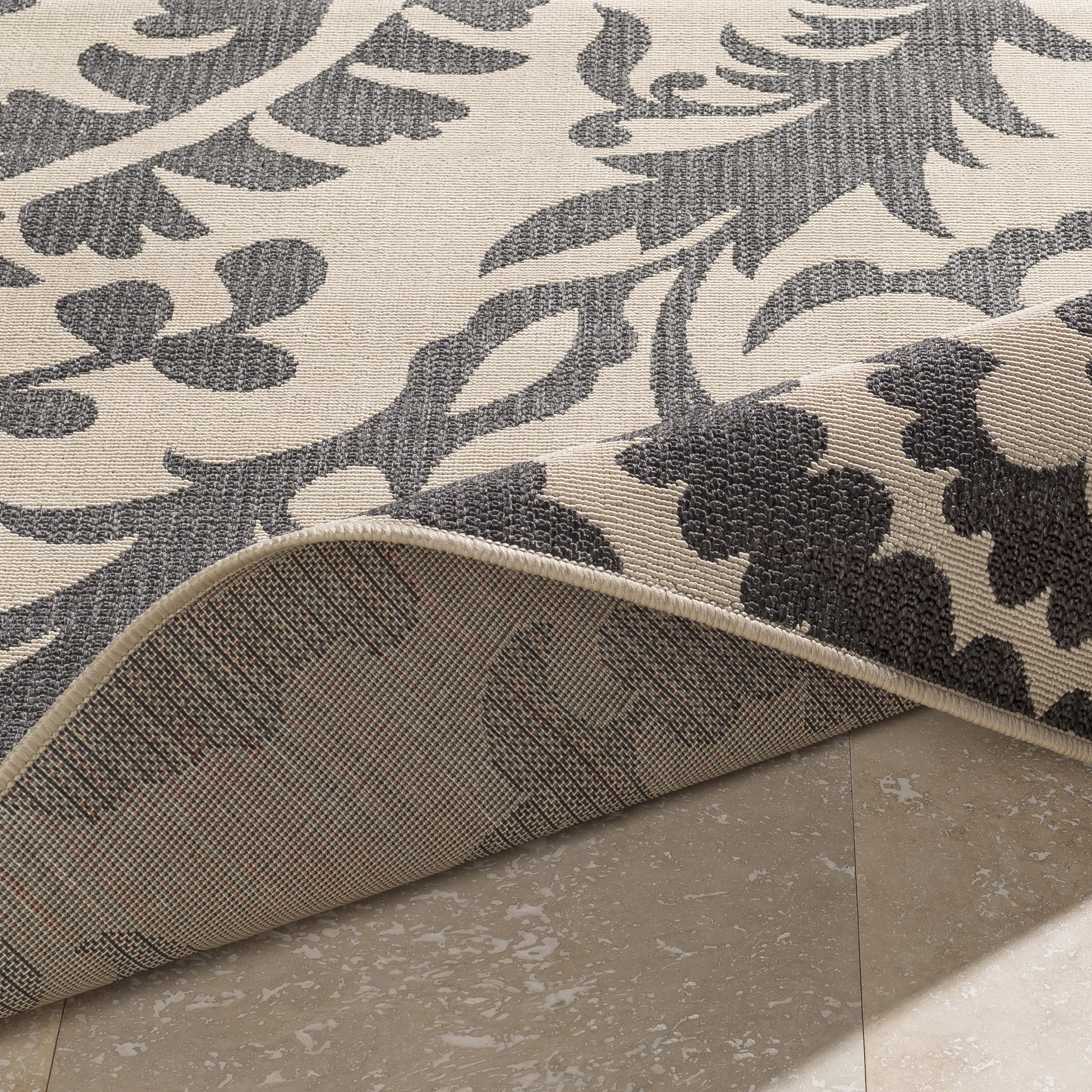 Alfresco Beige Outdoor 8'10" x 12'10" Machine Woven Rug - Image 4