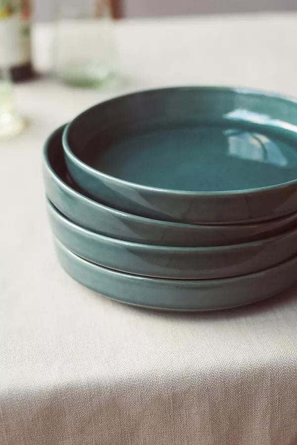 The Rowen Portuguese Stoneware Low Bowls, Set of 4 - Image 0