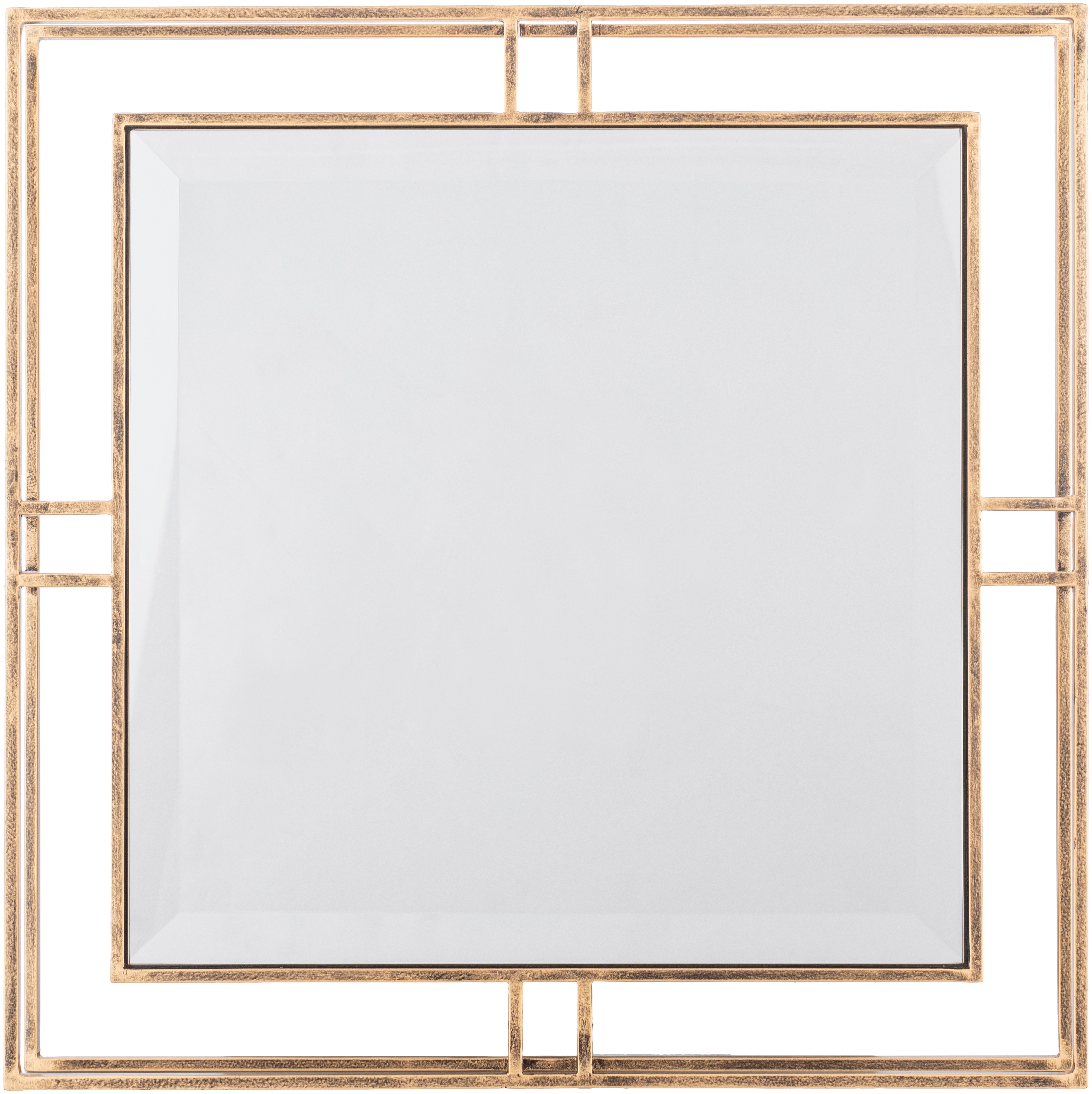 Alpenglow Gold 18"H x 18"W x 2"D Accent Mirror - Image 0