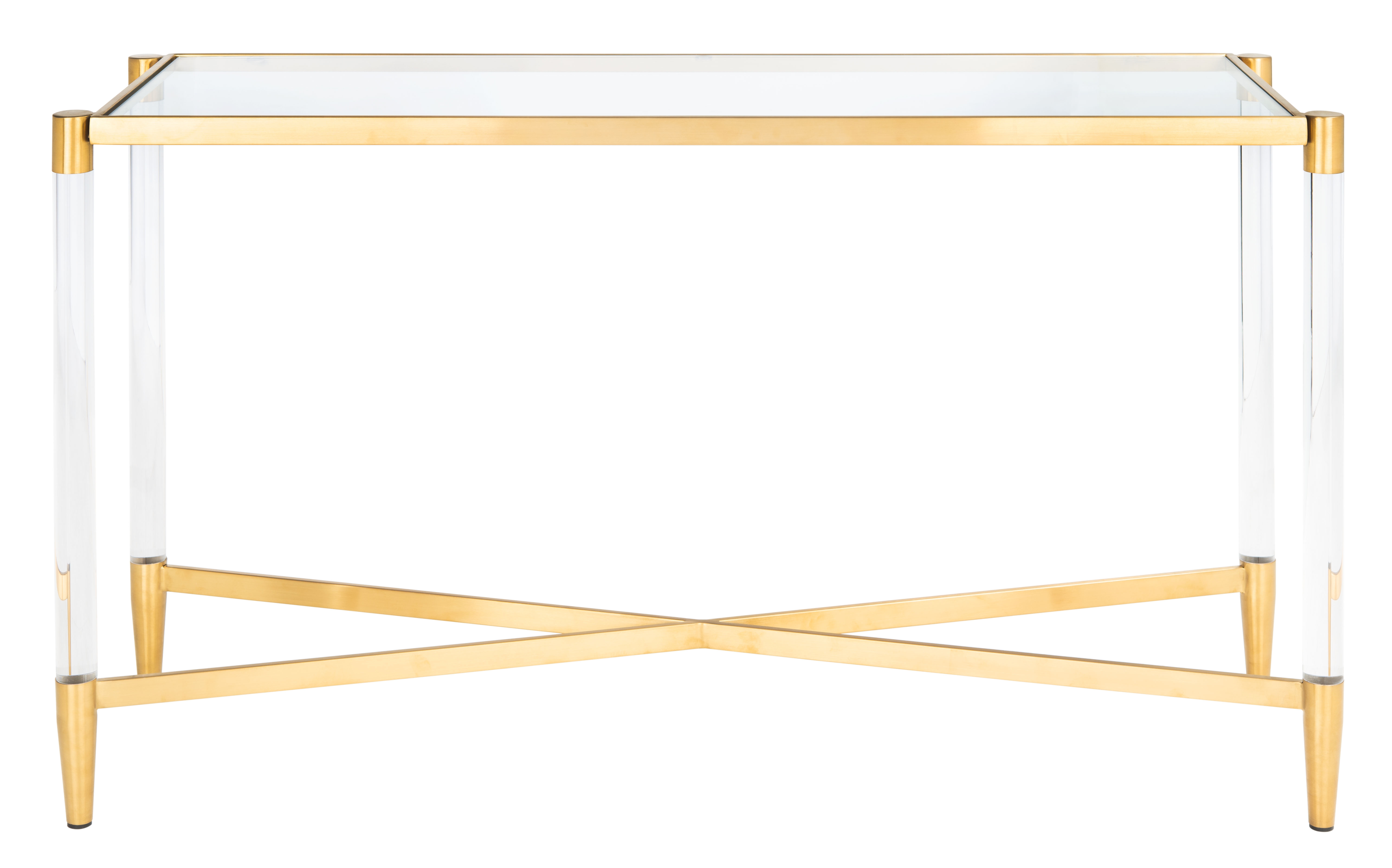 Kyla Acrylic Console Table - Gold - Image 0