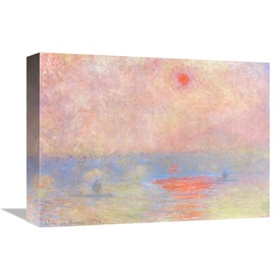 'Waterloo Bridge Sun Through the Mist 1903' by Claude Monet Print on Canvas - Image 0