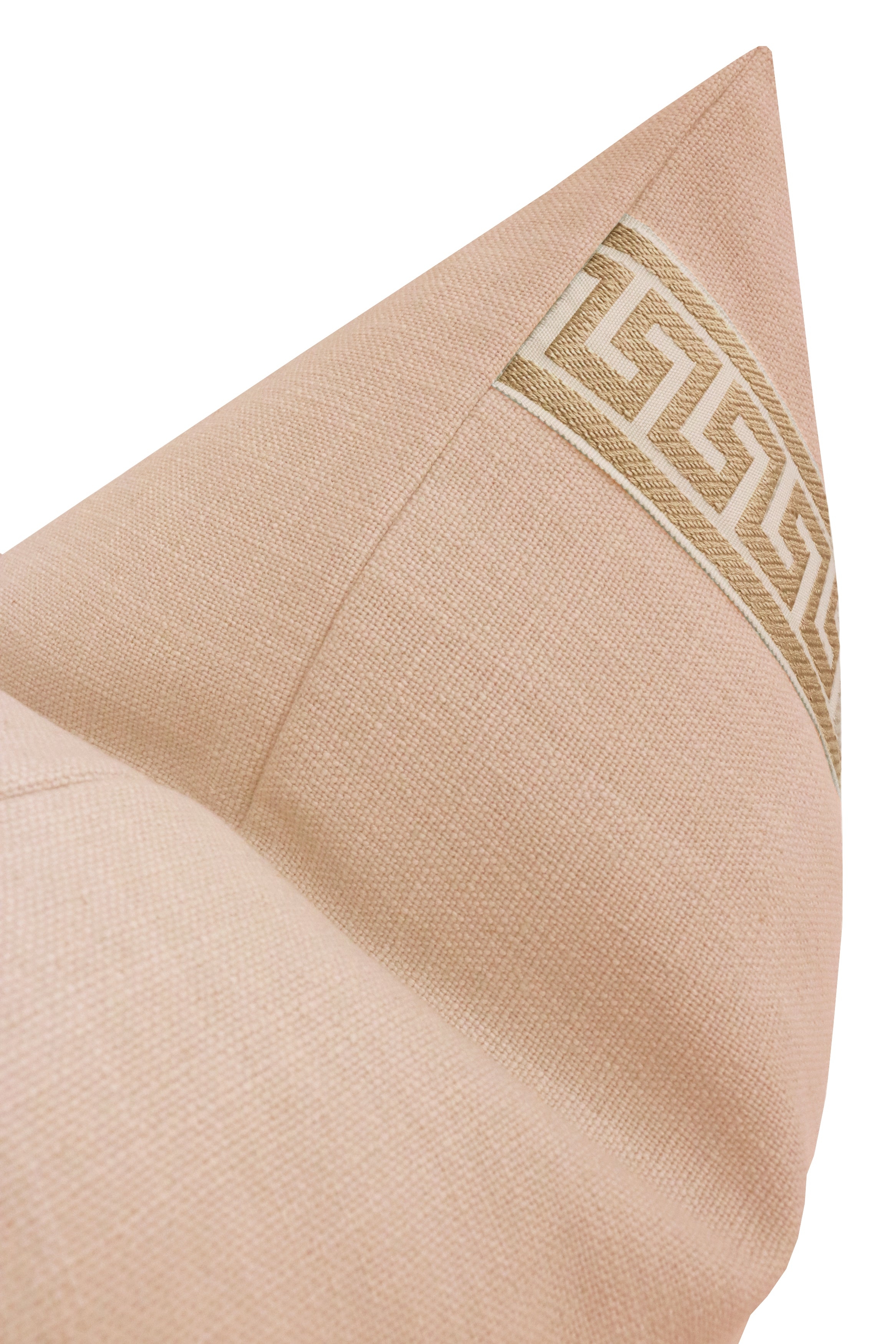 SIGNATURE LINEN // CAMEO + GREEK KEY TRIM // NATURAL - 14" X 36" - Image 2