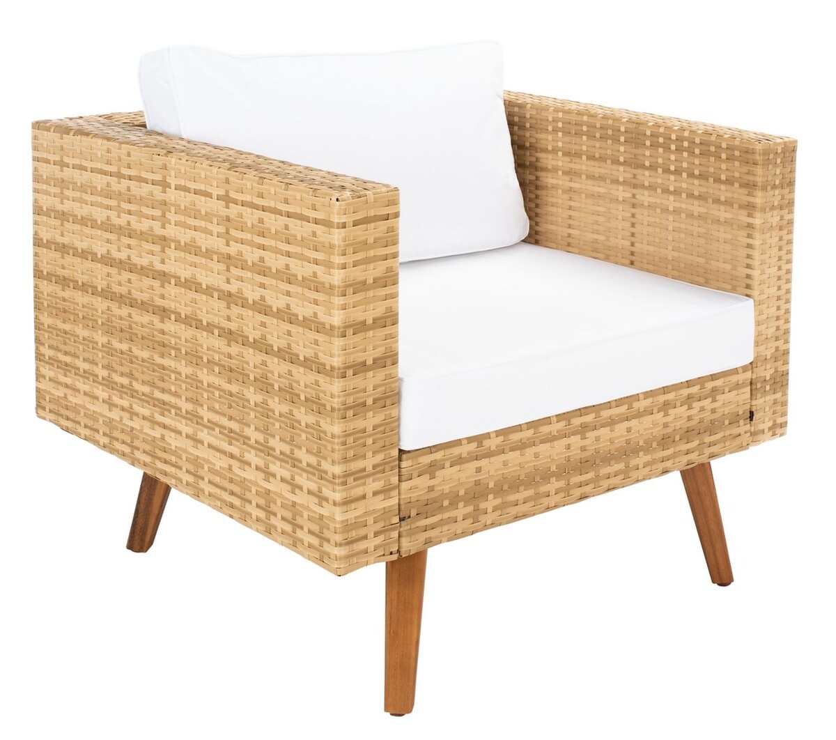 Presla 6 Pc Living Set - Natural/White - Safavieh - Image 7