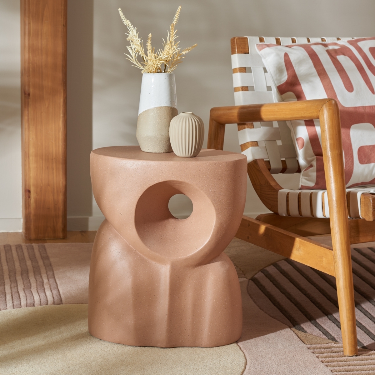 Abbi Accent Table - Terracotta - Safavieh - Image 1